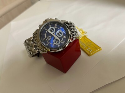 NEW OLD STOCK Invicta 2876 Multifunction blue dial 38mm watch