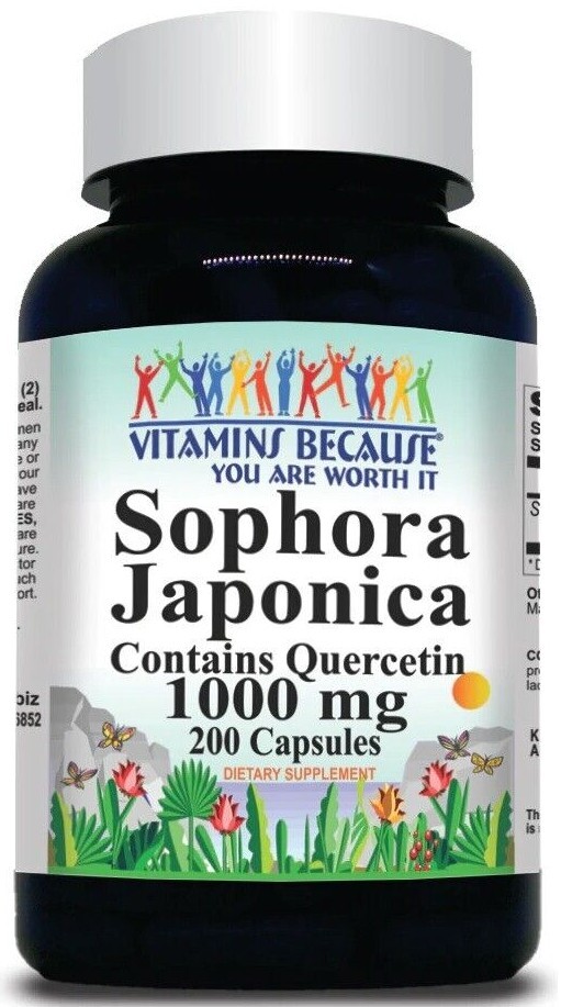 Кверцетин 1000 мг 200 капсул (Sephora Japonica) от Vitamins Потому что