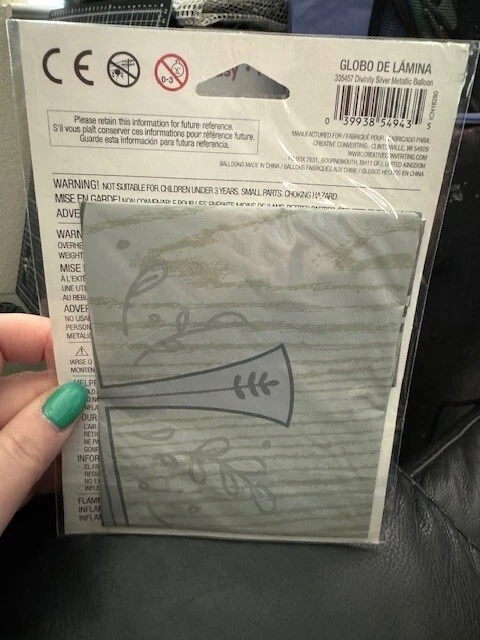 Globo de Lámina de Plata Divinity 18" Suministros de Fiesta Religiosa Decoraciones ¡¡Nuevo!!! Foto 2 de 2