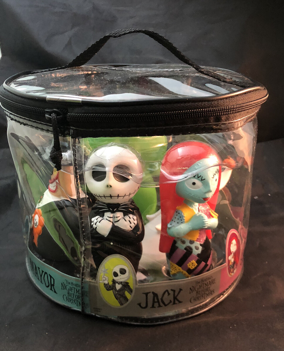 Nightmare Before Christmas Bath Toys Set Vintage Disney Parks Exclusive