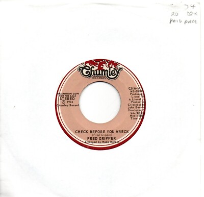 Fred Gripper:Check before you wreck Mono & Stereo:DJ:1974