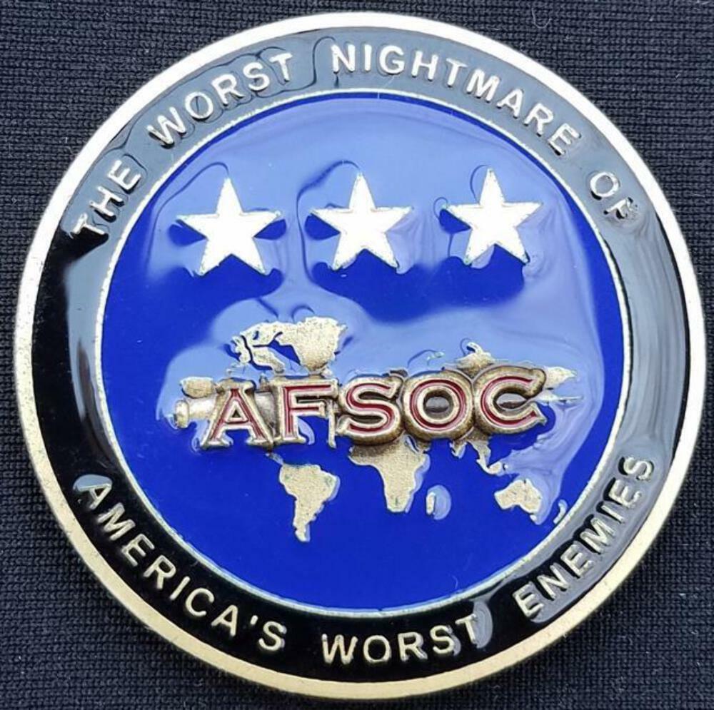 USAF Special Operations Command 3 Star General CINCAFSOC Patch