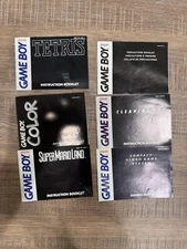 Lot of 6 Nintendo Game Boy MANUAL INSTRUCTION BOOK ONLY