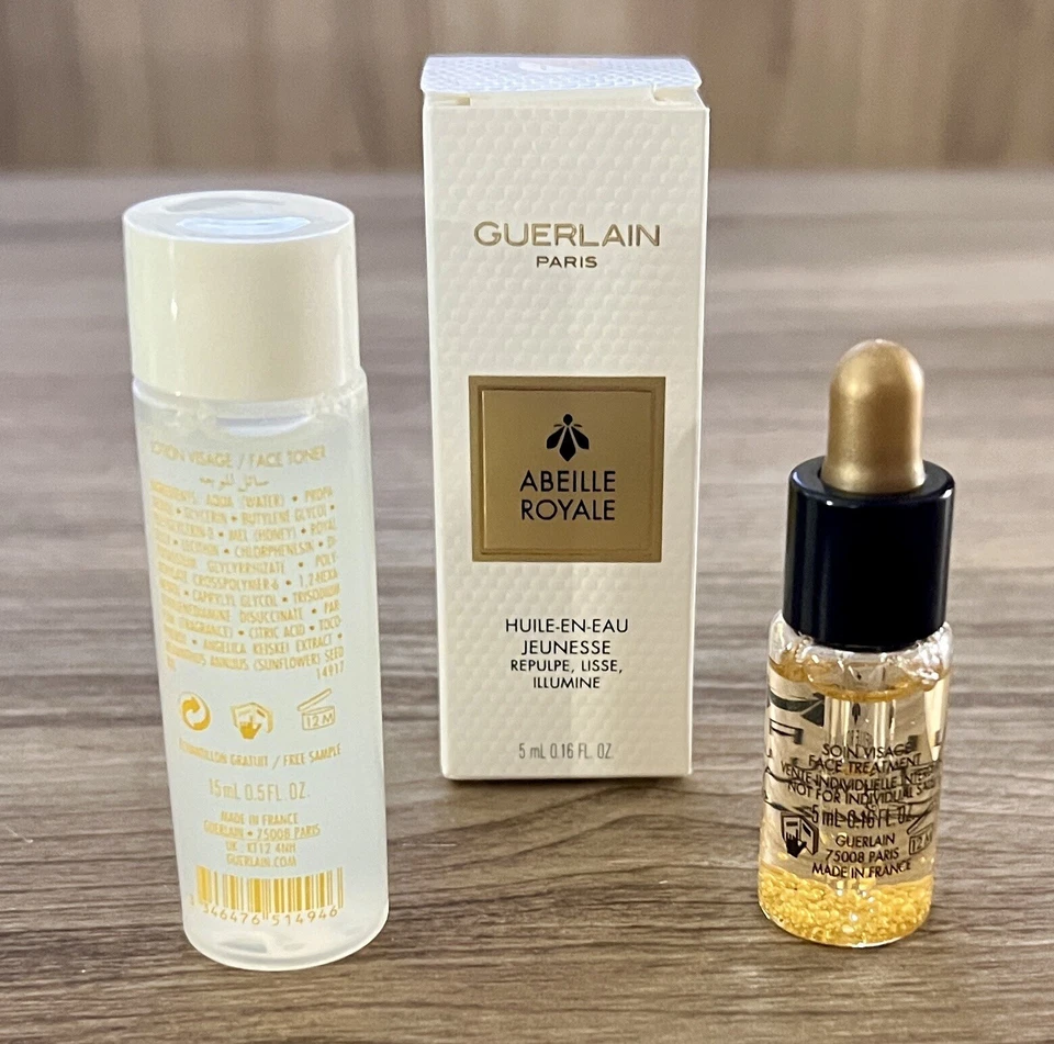 GUERLAIN 🐝 ABEILLE ROYALE Loción Fortificante Jalea Real Juvenil Muestra de Aceite Acuoso Foto 2 de 4
