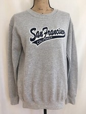 San Francisco California Travel Gray Pullover Sweatshirt Size S