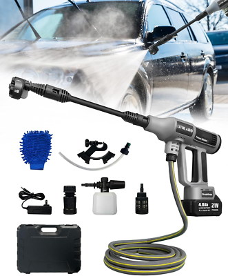 #ad Cordless Pressure Washer 1080PSI Portable High Pressure for Car Wash Outdoor Cle $112.73