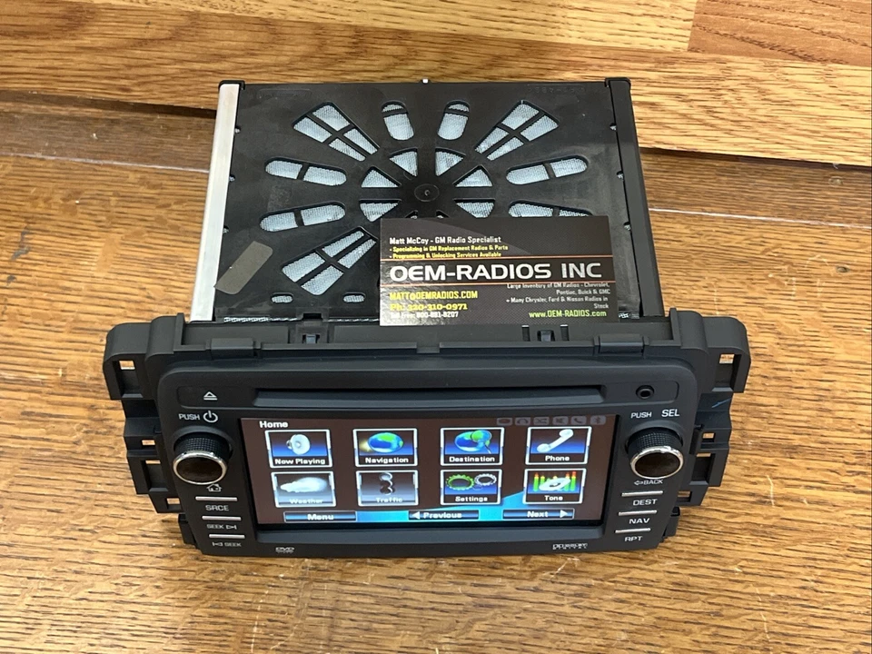 Nuevo Buick Enclave 2014-2017 AM/FM/CD/DVD/XM navegación radio auxiliar OEM desbloqueado Foto 2 de 4