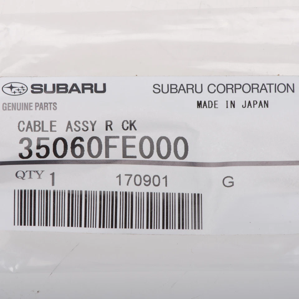 Cable de cambio de transmisión manual 35060FE000 OEM 2004-2007 Subaru Impreza WRX STI Foto 4 de 4