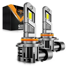 AUXBEAM 9005 LED Headlight Bulbs Conversion Kit White High Beam Replace Halogen