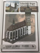 Schreiber-Bogen Kartonmodellbau Schlosskirche Wittenberg | Papier Modellbausatz