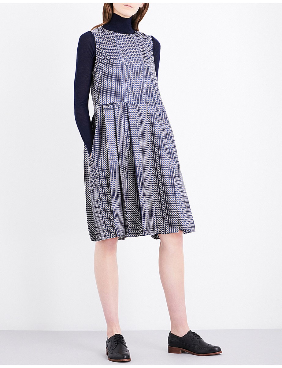 MAX MARA - DOTTO printed SILK Pockets Dress size 14 L $825 NEW | eBay