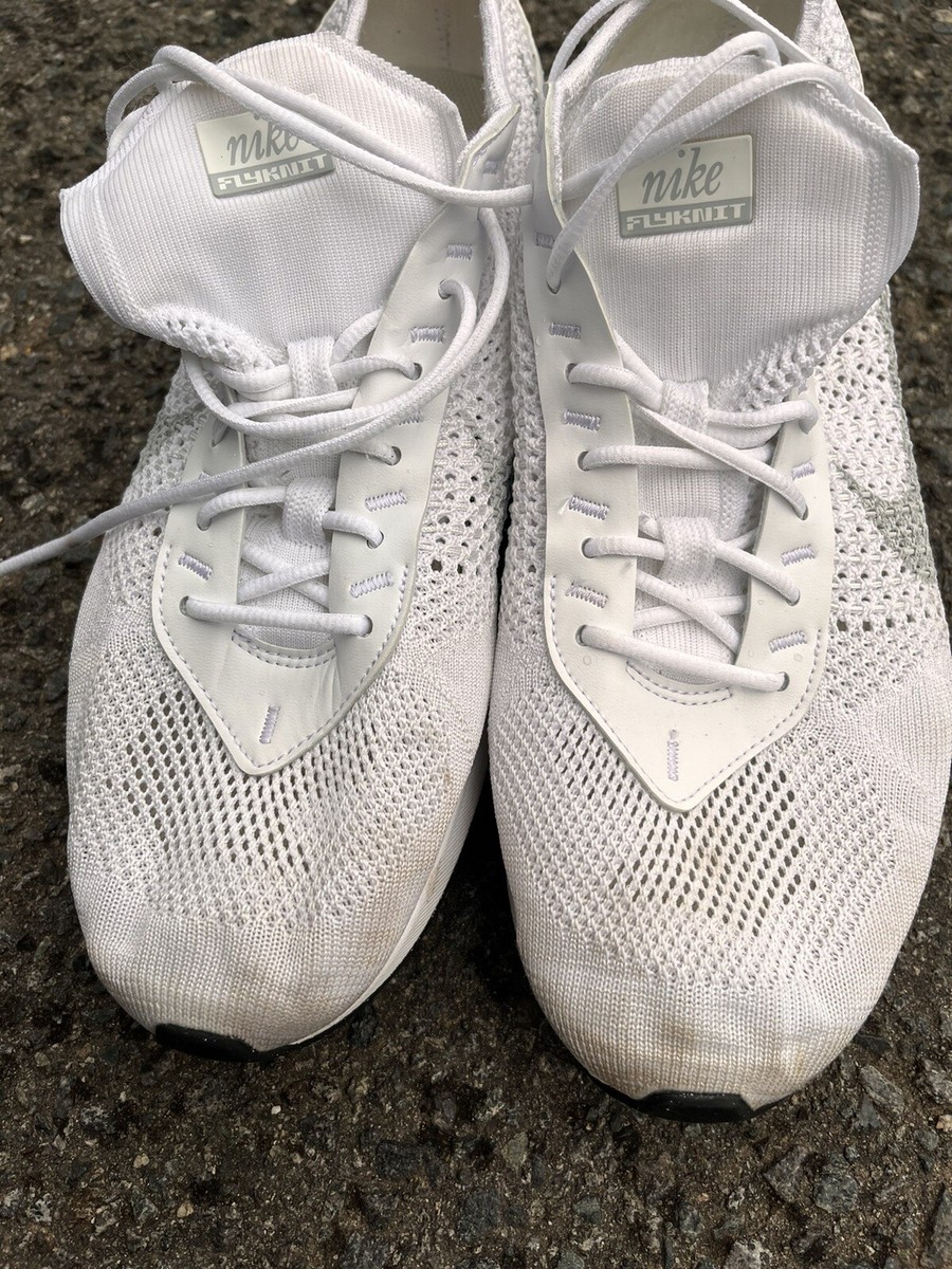 Nike Air Max Flyknit Men Size 11 FJ4002-100 Triple White Lace Up Athletic Shoes Men main image 3