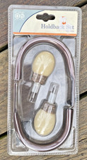 Vintage Curtain Holdback Tie Back Rust Finish set of 2 brown at home Meijer NOS