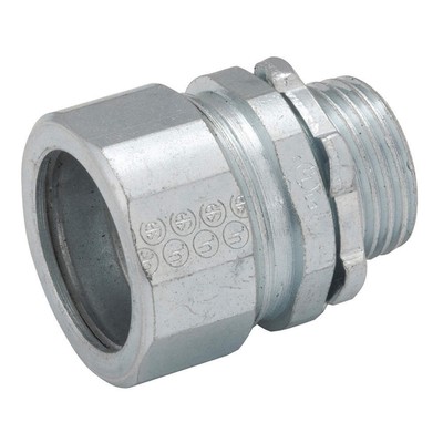 RACO  Connector,Steel,Overall L 124/64in 43GX94 PK 5