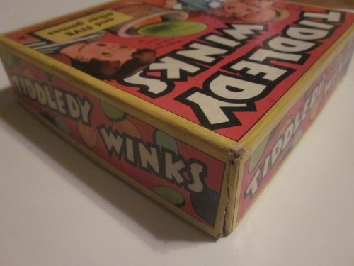 Vintage 1939 Transogram Tiddledy Winks Game w/Colorful Box model 3317 Gold Medal - Picture 4 of 8