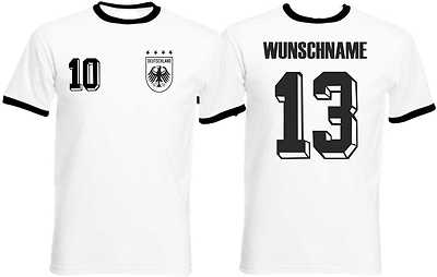 Deutschland T-Shirt Trikot Retro Nostalgie shirt 54 74 90 14  4 Sterne