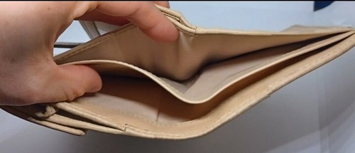 Coach leather Soho bifold wallet cream used vintage - Picture 5 of 11