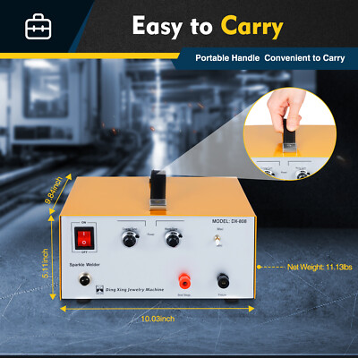 390W Jewelry Spot Welder Laser Welding Machine for Gold Silver Metal 1-80A