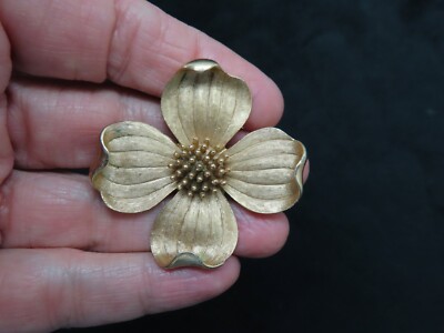 Vintage Brooch Trifari Dogwood Brooch Vintage 1950's Crown Trifari