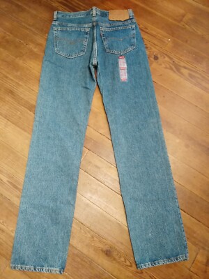 Vintage Levi's 501 Pre-Shrunk Button Fly Jeans Men's 30 x 33 Made in USA