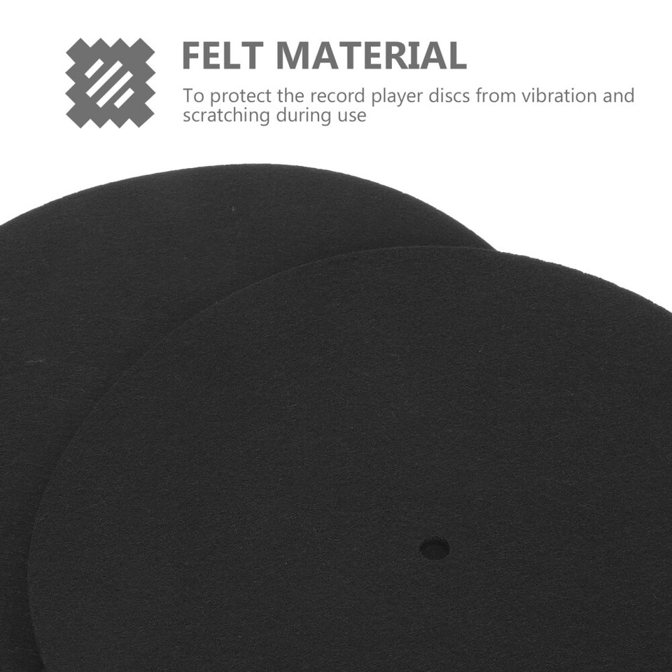 2 Pcs Vinyl Record Player Mat Vinyl Record Platter Phonograph Tuntable Felt eBay