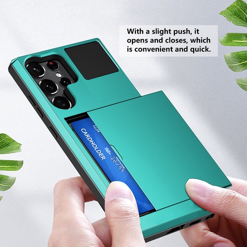 Funda blindada híbrida con ranura para tarjeta Ultra para Samsung Galaxy S23 S25 Plus S23 S25 Ultra - Imagen 10 de 29