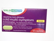 Cold Multi-Symptom Severe Daytime Non-Drowsy, 12 Caplets