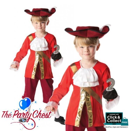 Bambini DISNEY Capitan Uncino Costume Da Pirata Ragazzo Giornata Mondiale  del Libro Costume Outfit | eBay