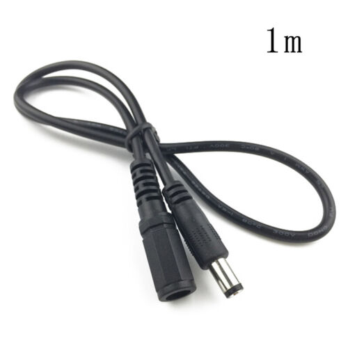 Black for Extension Cord DC5.5x2.1mm Male-Female Plug Power Adapt - Picture 1 of 8
