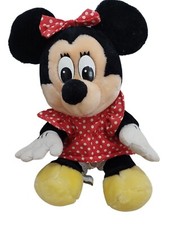 Vintage 1980s Walt Disney World Disneyland Parks MINNIE MOUSE 10" Plush GUC