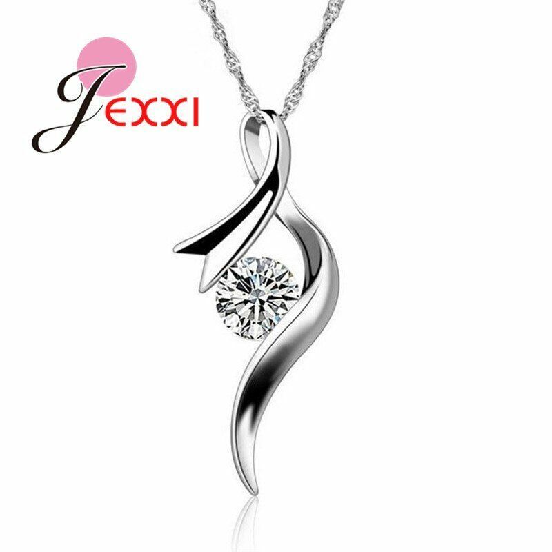 Women Necklace Cubic Zircon Pendant 925 Sterling Silver Women Necklace Cubic Zircon Pendant 925 Sterling Silver