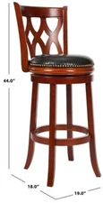 Safavieh LANCASTER BARSTOOL, Reduced Price 2172742114 FOX7002A