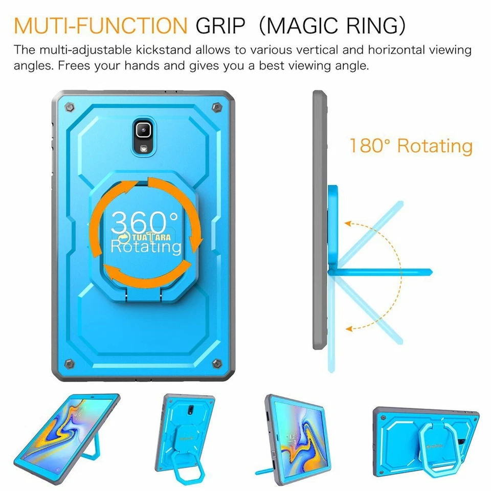 Case For Samsung Galaxy Tab A Tab S4 S3 Shockproof Case Cover Screen Protector - Image 2 of 4