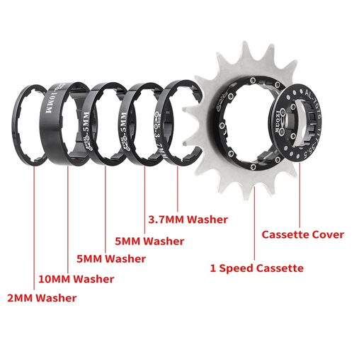 Single Speed Cassette Cog 12T 13T 14T 15T 16T 17T 18T 19T 20T 21T 22T Bike Casse - Picture 7 of 34