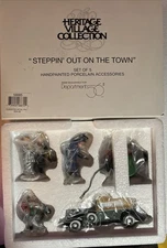 Steppin Out On The Town Department 56 Heritage Village Collection 58885 Set of 5