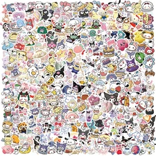 Hello Kitty Stickers 50 Pack Random Assortment Sanrio Waterproof Sticker Set -US