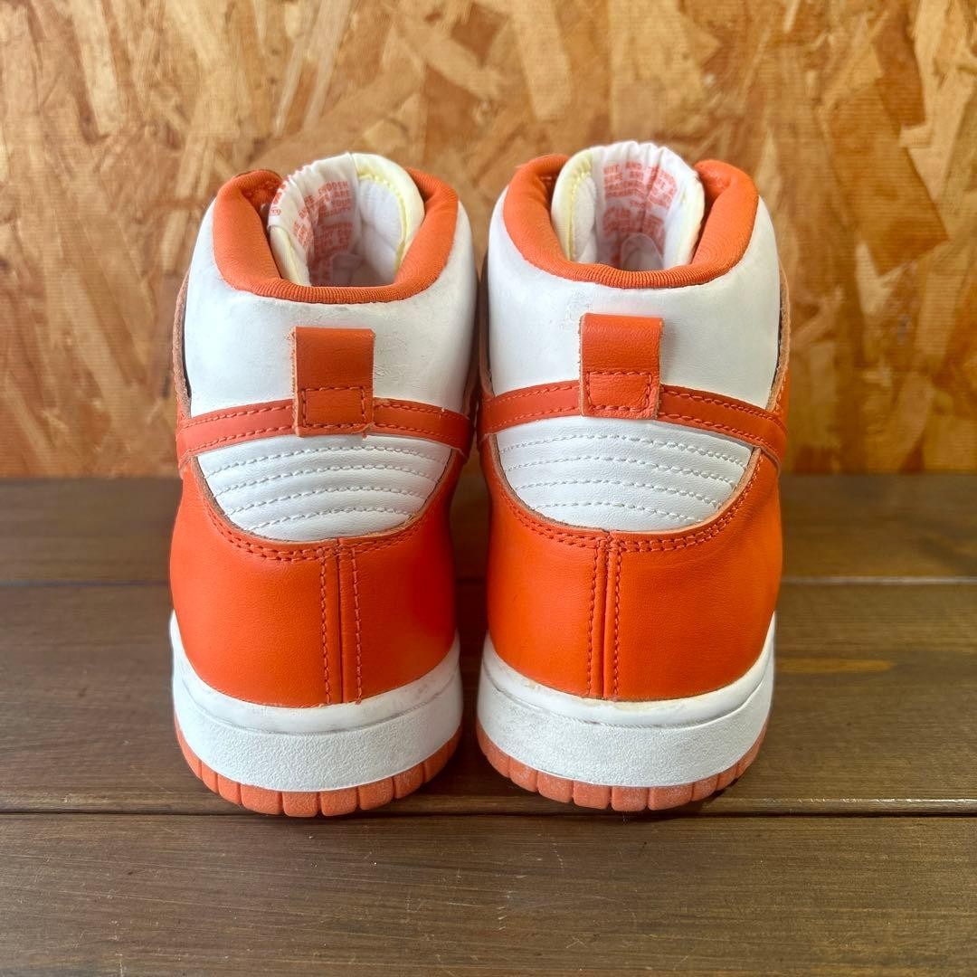 VINTAGE 1999 Nike Dunk High LE Syracuse White Orange US 8 26cm 630335-811 RARE image 7