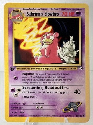 Sabrina's Slowbro NEAR MINT 060/132 Gym Heroes