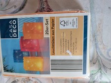 Casa Deco 20 Leuchttüten aus Papier,neu