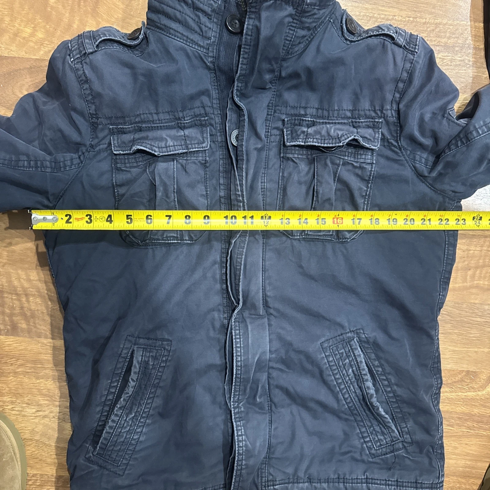 Vintage Heavyweight Abercrombie & Fitch Navy Jacket - Adirondack-like-Style - product detail image 6