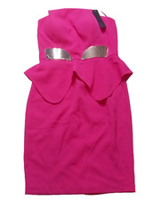 Seduce Hot House pink mini dress with chrome detail. Size: 12 #party #clubwear