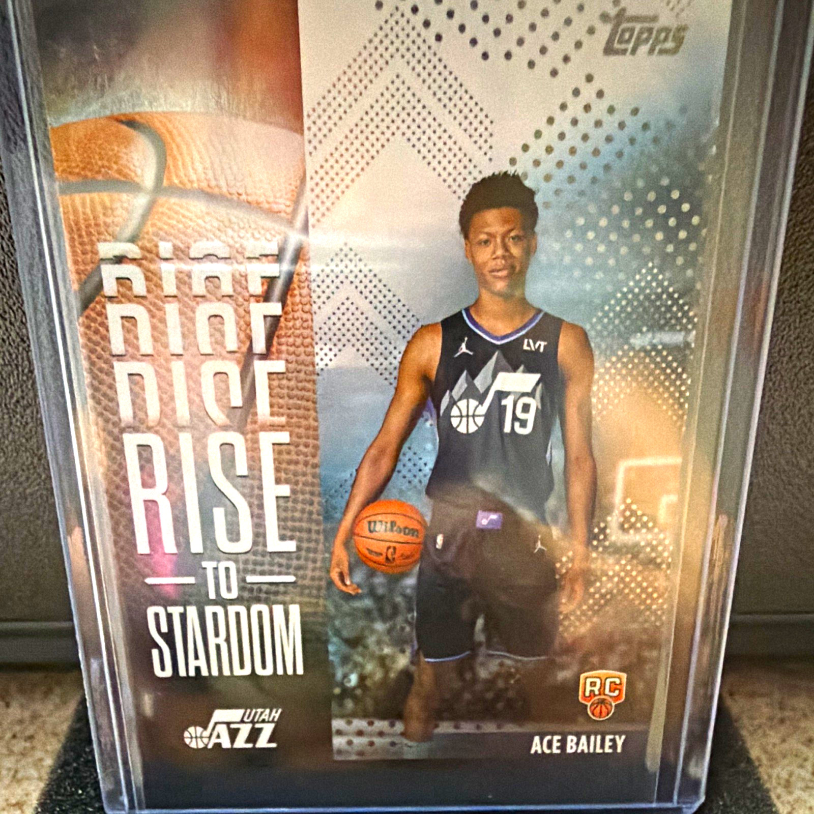 Topps 2025-26 Rise to Stardom Ace Bailey Utah Jazz #RTS-5 Rainbow Foilboard RC