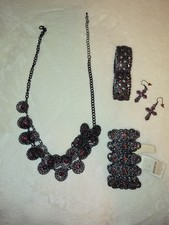 Jewelry Lot - earrings, 2 bracelets, necklace