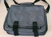 Quadra Executive Laptop Travel Bag Carry Case with Shoulder Strap Grey New