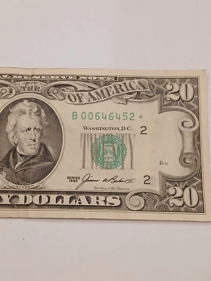 1985 Series 20 Dollar Bill StarNote /New York - Image 3 of 4