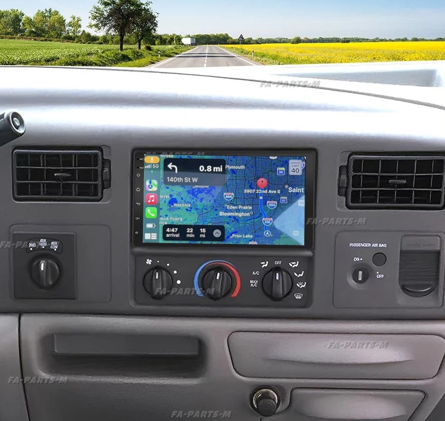 Carplay For 1999-2004 Ford F-250 F-350 Super Duty Car Radio Stereo Android GPS - Image 2 of 4