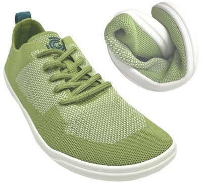 Leichte Barfußschuhe *wie eine Socke* Active Knit * Green / Ocean von GROUNDIES
