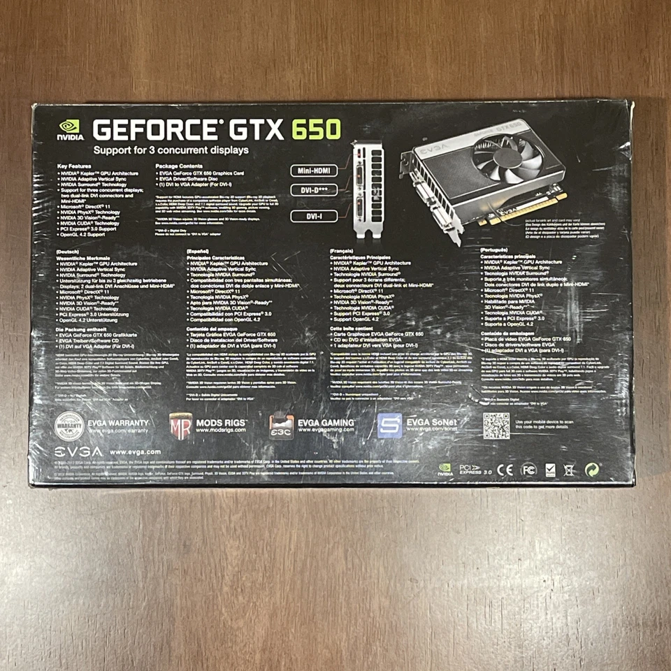 EVGA NVIDIA GeForce GTX 650 (01G-P4-2650-KR) 1GB Graphic Card (Brand New) - Image 2 of 4