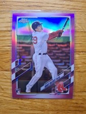 2021 TOPPS CHROME PINK REFRACTOR BOBBY DALBEC ROOKIE CARD #151 BOSTON RED SOX RC. rookie card picture