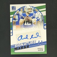 Panini Donruss Signature Marks Andrew Luck 2021 #SM34 automático/25